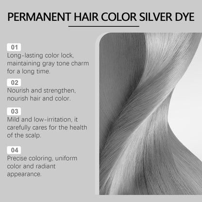 2-in-1 Natural Essence Extract Silver Hair Dye