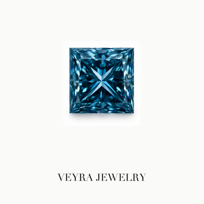 Princess Cut D Color VVS Loose Moissanite Stone – Luxury Diamond Alternative