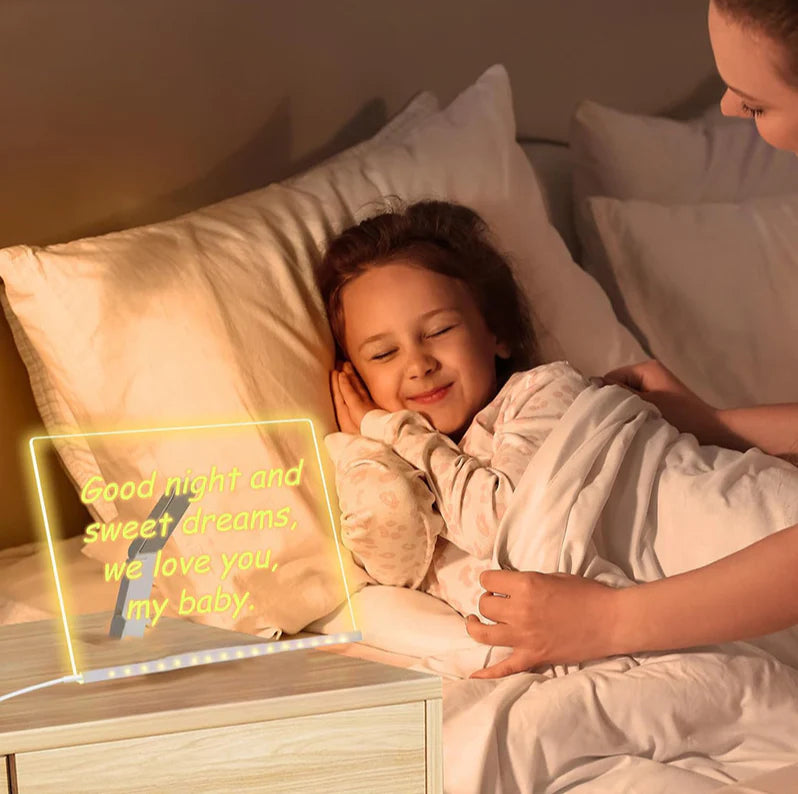 🔥50% OFF Black Friday |Led Drawing Board For Kids-Acrylic Dry Erase Light-Up Board with Stand Markers Wipes