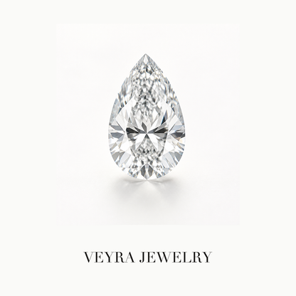 Pear Cut D Color VVS Loose Moissanite Stone – Luxury Diamond Alternative