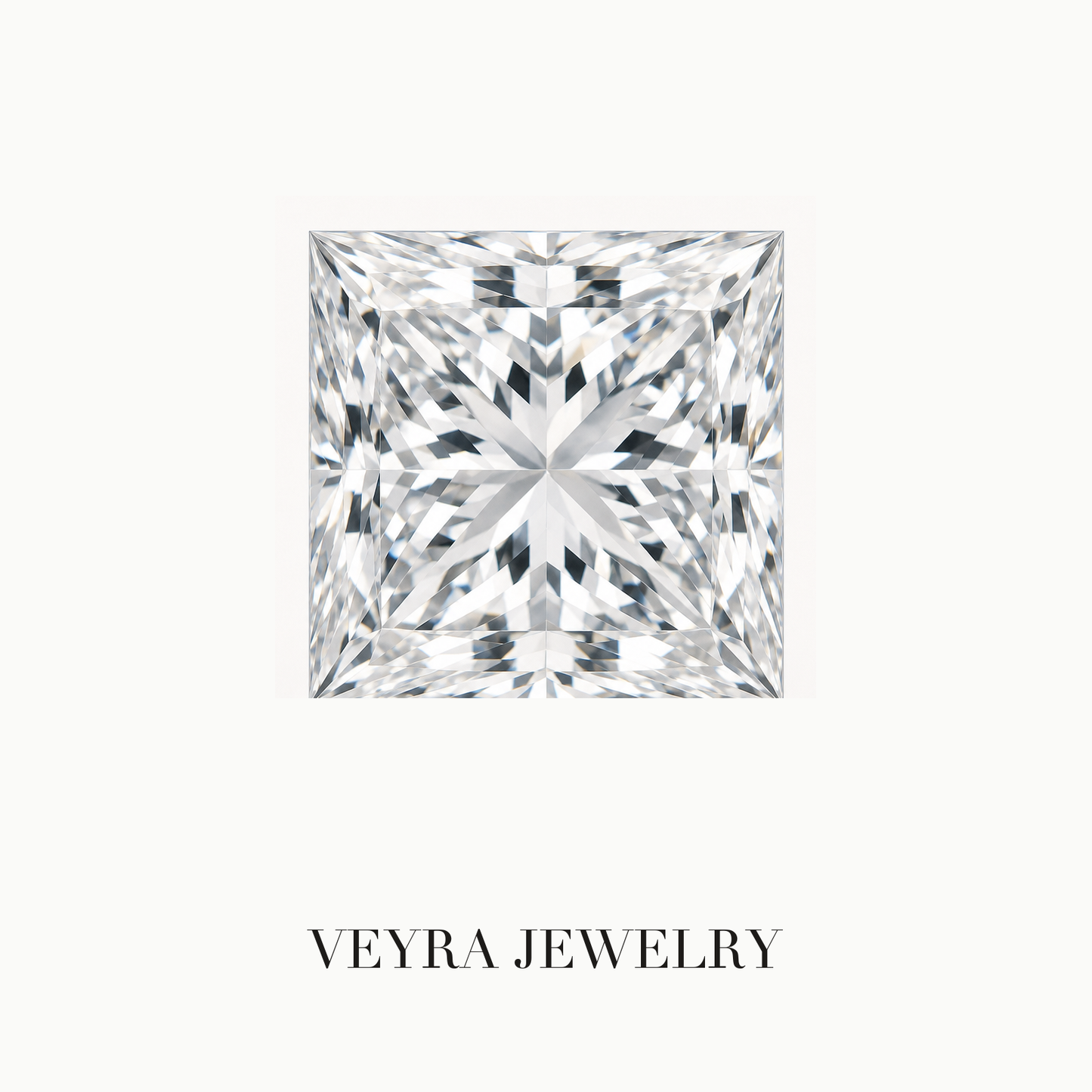 Princess Cut D Color VVS Loose Moissanite Stone – Luxury Diamond Alternative