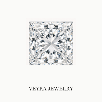 Princess Cut D Color VVS Loose Moissanite Stone – Luxury Diamond Alternative