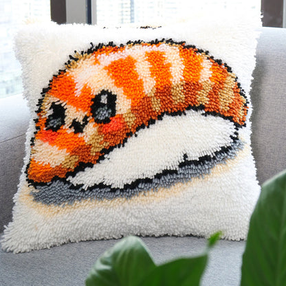 Mochi Maki Plush – Sushi Latch Hook Pillow Cover DIY Kit