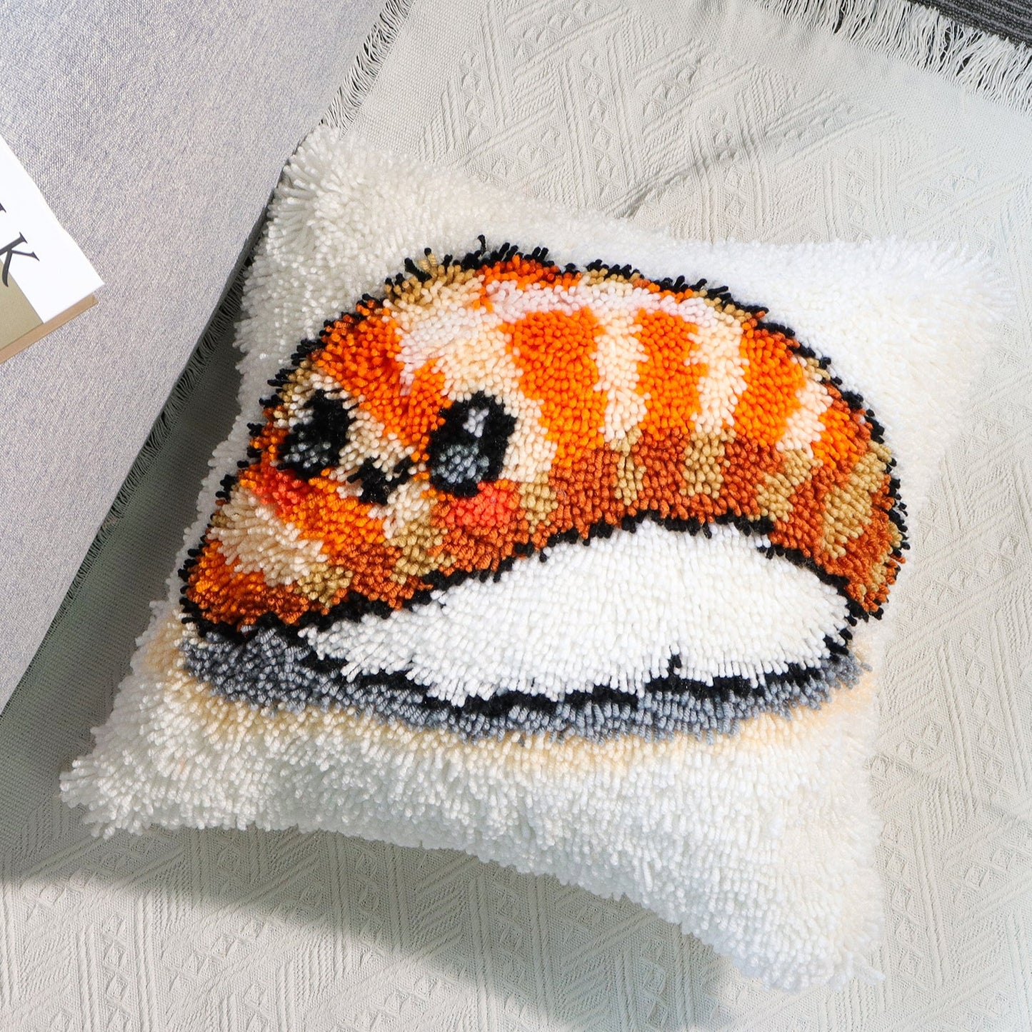Mochi Maki Plush – Sushi Latch Hook Pillow Cover DIY Kit